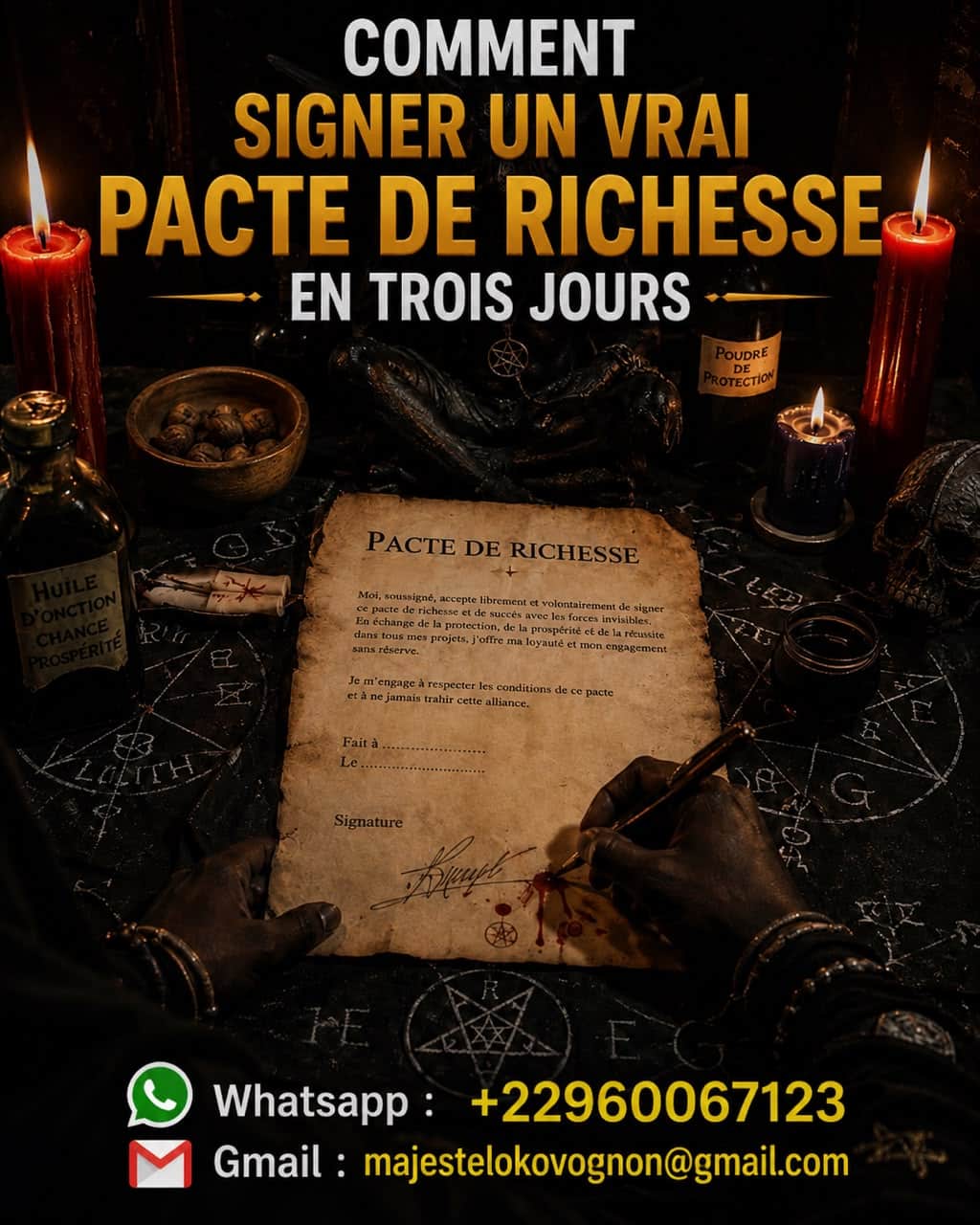 Signé un pacte avec diable Signé un pacte avec diable